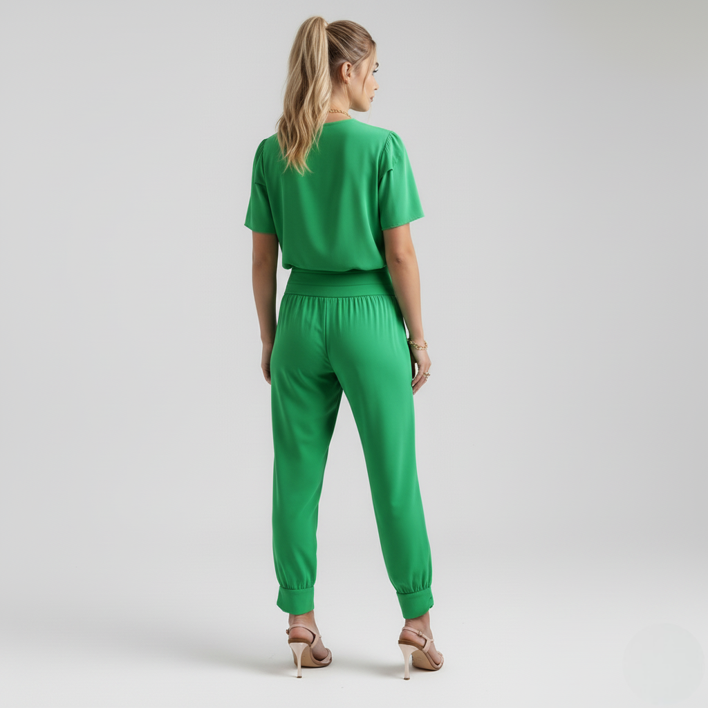 To-delt drakt med topp og bukse