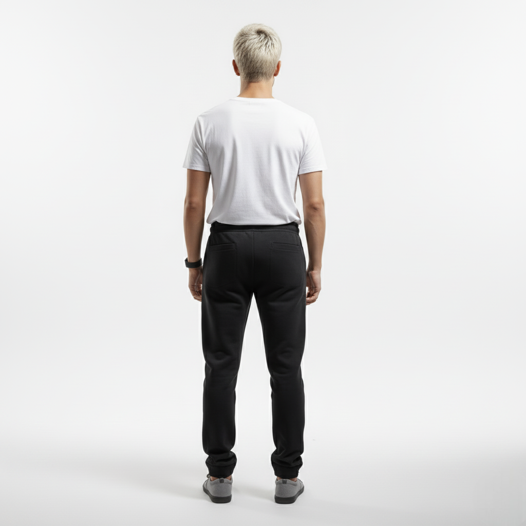 Bukse med elastisk linning og snor